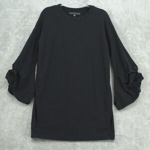 Veronique Miljkovitch Dress Womens Medium Puff Bell Sleeve Lounge Athleisure